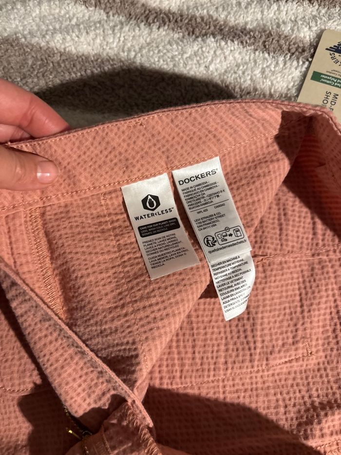 Short femme vieux rose dockers 26 - photo numéro 3