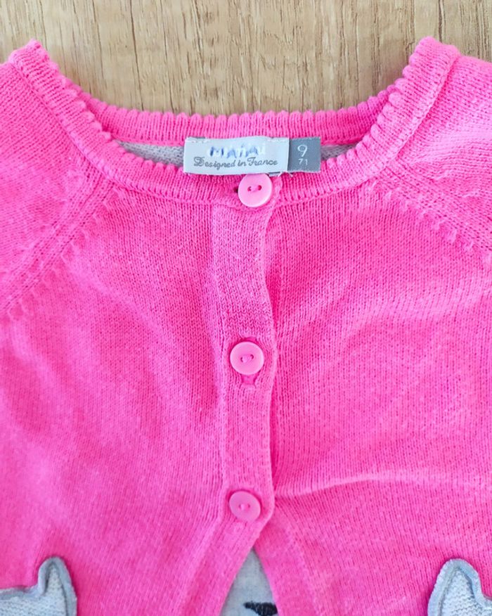 Gilet boléro rose Catimini 9 mois - photo numéro 3