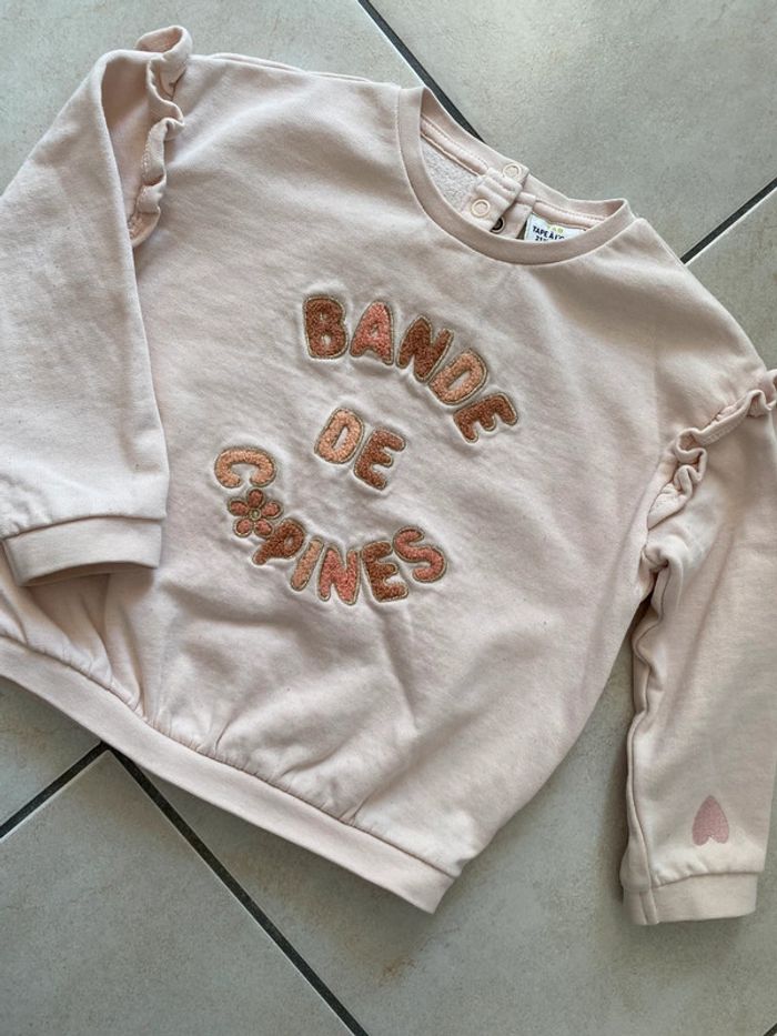 Pull sweat fille rose pastel Tape à l’œil 23 mois - photo numéro 5