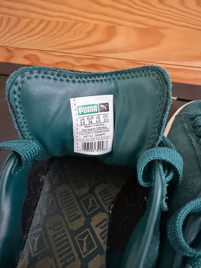 Baskets puma vertes - photo numéro 4