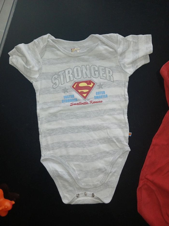 Lot body manche courte superman - photo numéro 2