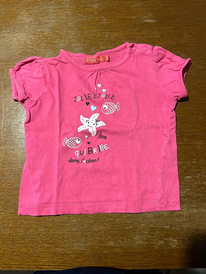 T-shirt manche courte fushia