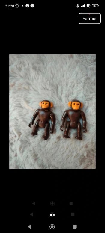 Lot de 2 singes playmobil 