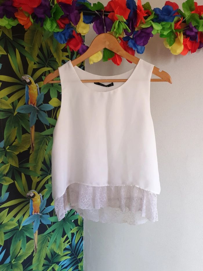 Top blouse dentelle