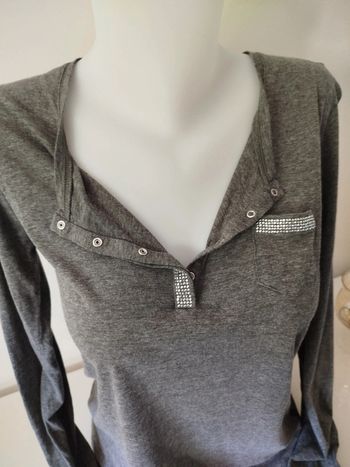 #tee shirt#manches longues#gris