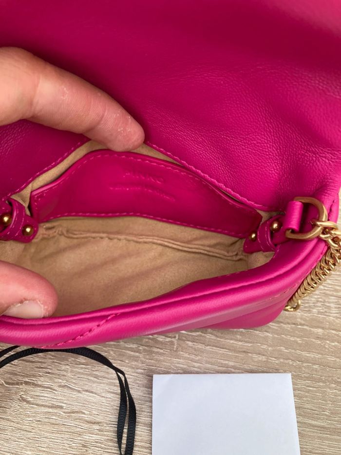 Sac à main PINKO Love Puff MICRO Rose- 10x5x15 - photo numéro 7