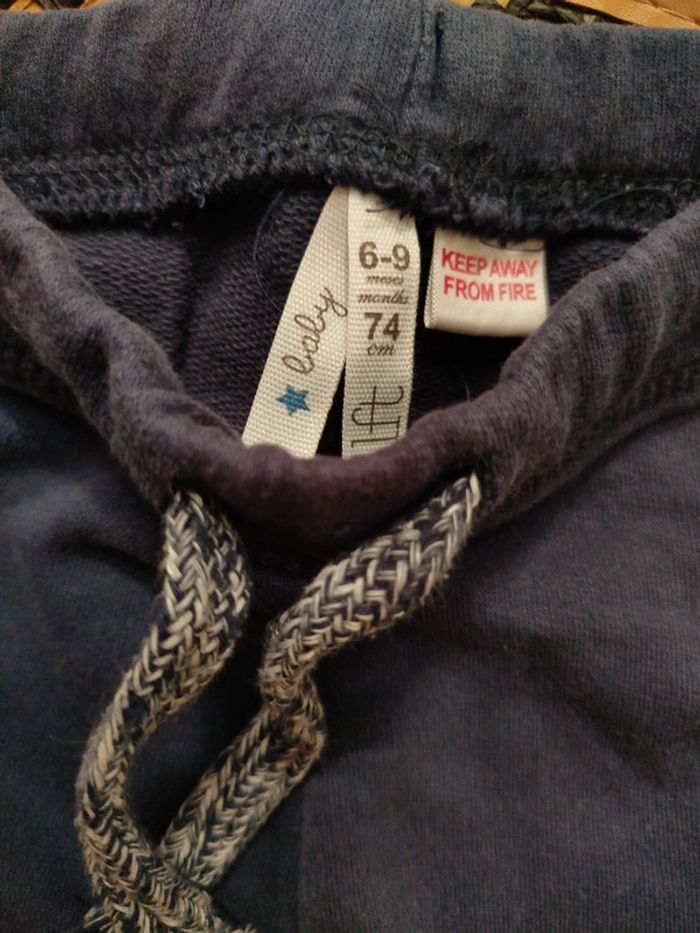 Pantalon de jogging bleu marine 6 mois - photo numéro 2