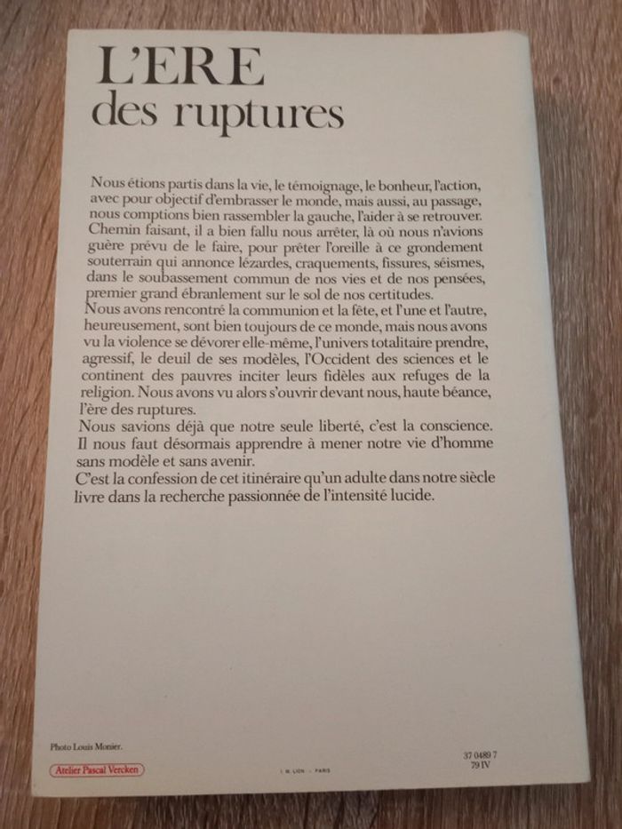 Jean Daniel 🪅 L'ère des ruptures - photo numéro 2