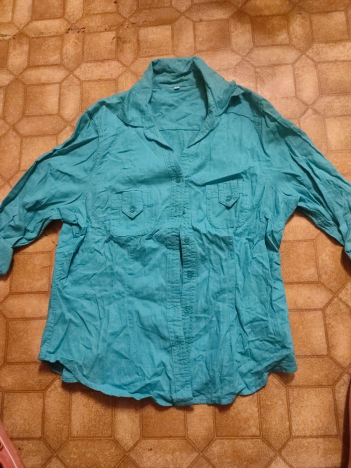 Chemise bleu turquoise 42