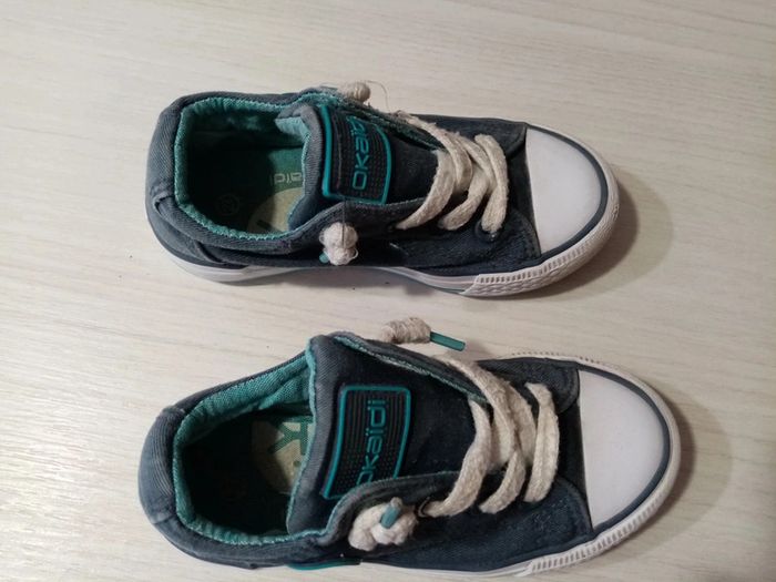 Basket toile bleu 27 - photo numéro 5