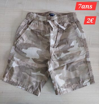 Short  militaire garçon 7ans