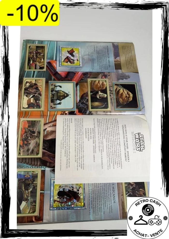 Album incomplet il manque 1 vignette Star Wars epidose 1 Merlin Lucasfilm 1999 - photo numéro 13