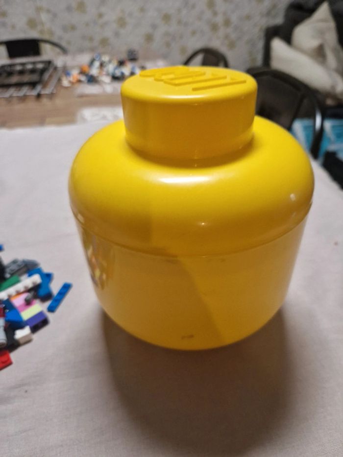 Tête de rangement lego + 300g lego vrac - photo numéro 4