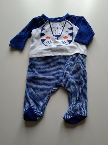 pyjama velours DPAM garcon 3 mois