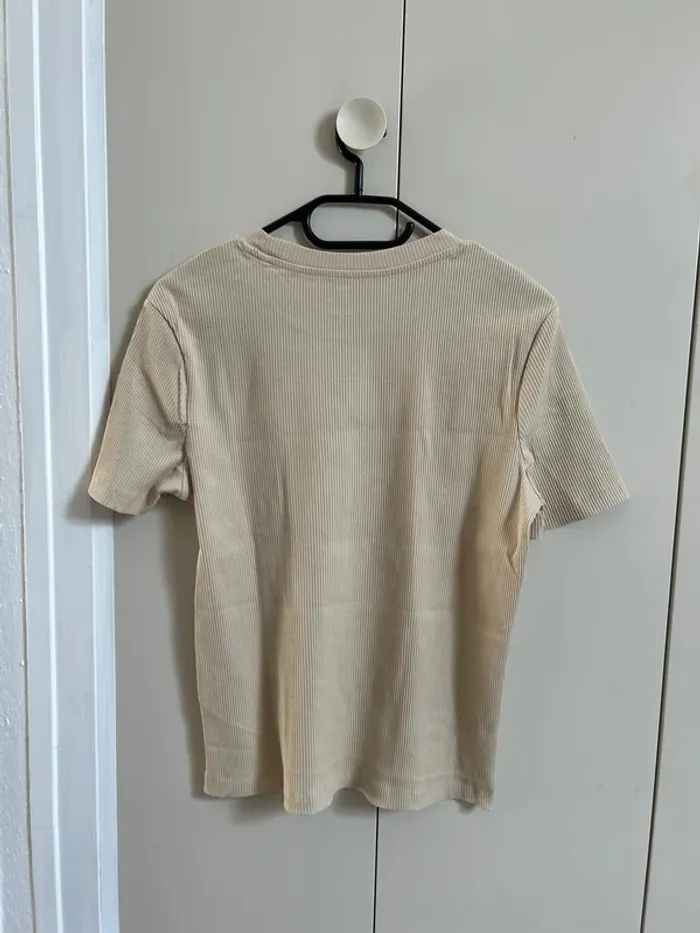 T shirt côtelé Esmara - photo numéro 4