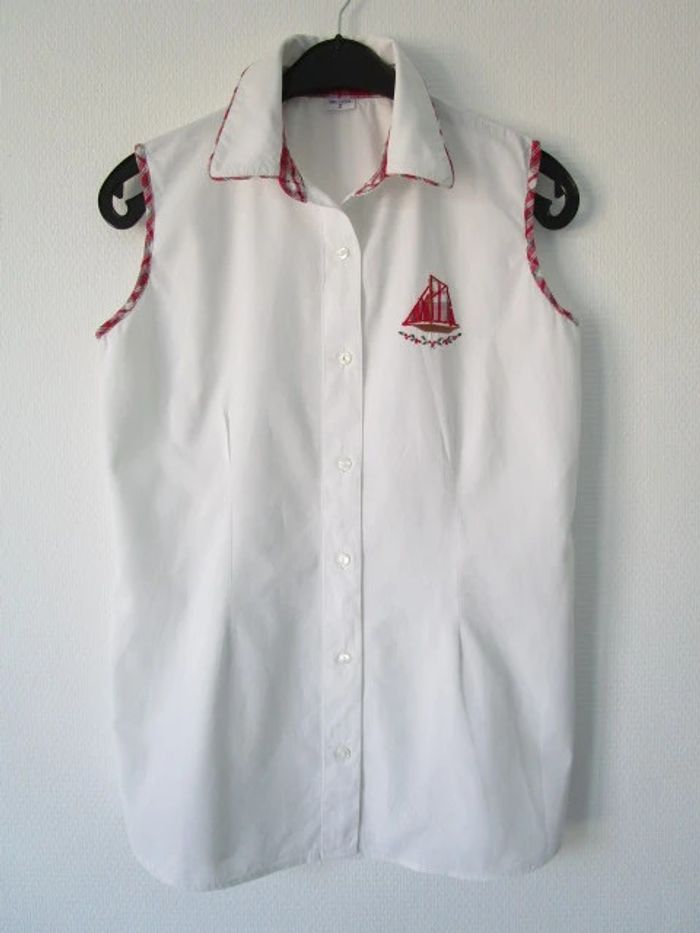 Chemise sm vintage bateau 38 TBE - photo numéro 6