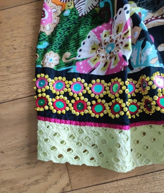 Robe d'été multicolore 100% coton - photo numéro 2