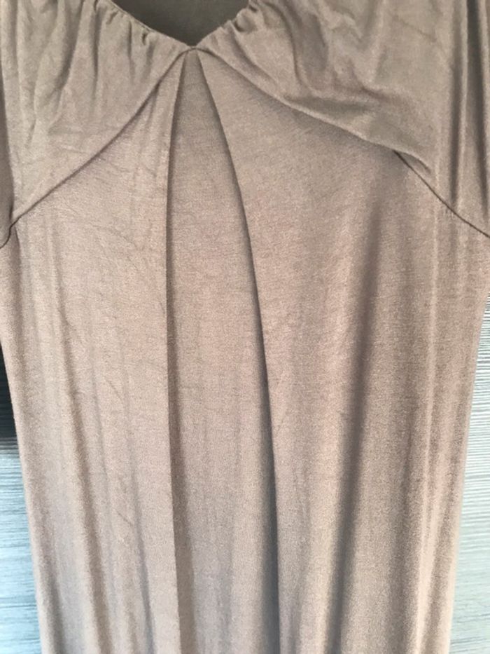 Robe fluide Taupe Zara taille S - photo numéro 3
