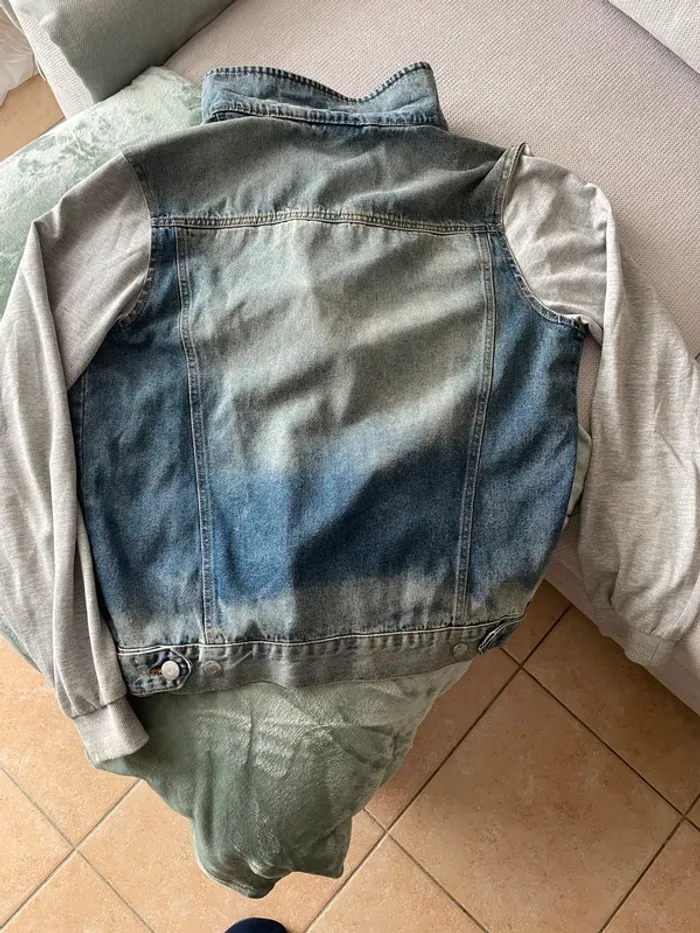 Veste en jean a capuche Livergy - photo numéro 2