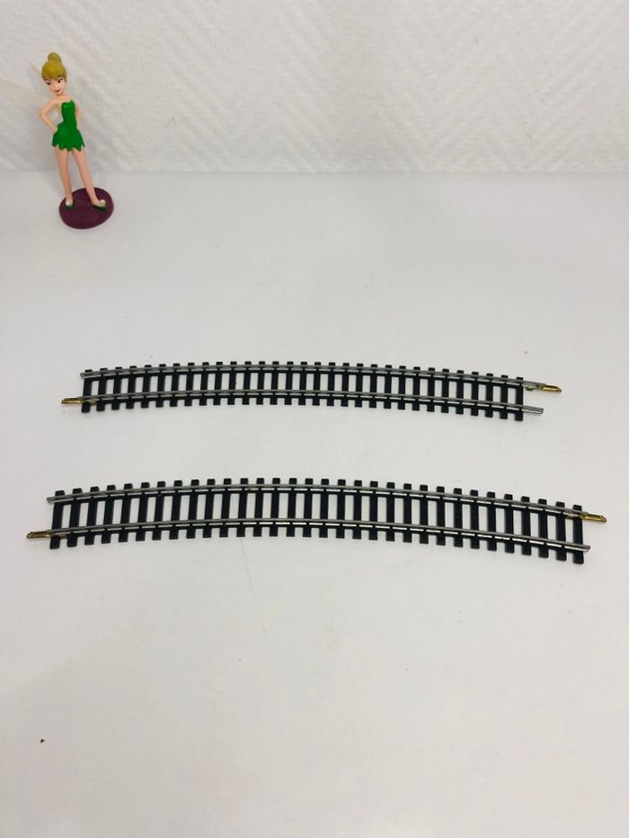 2 rails courbes Jouef R=44 R=17 /2 - photo numéro 2