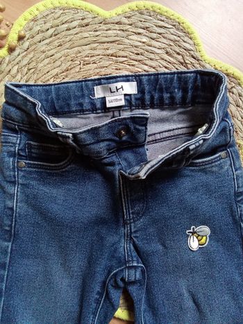 Jean bleu slim La Halle taille 5 ans