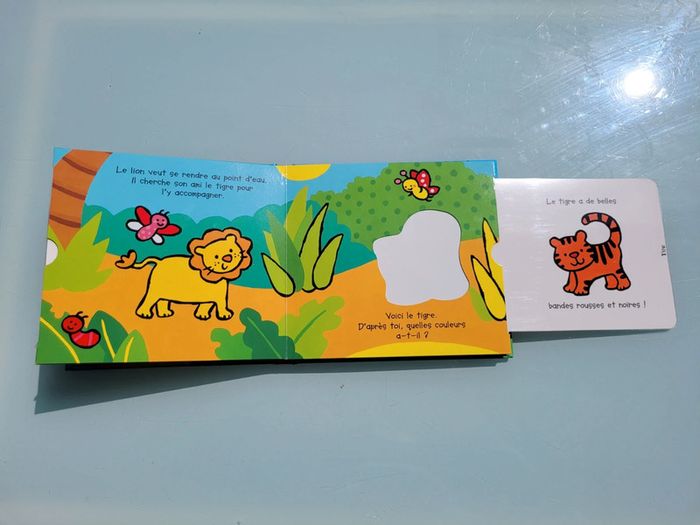 Livre animé à languettes Les Magicouleurs 🦁 Les Animaux de la Jungle 🐅 71 - photo numéro 5