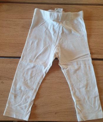 Legging blanc mixte 18 mois