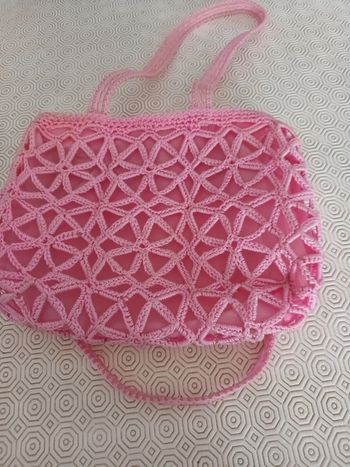 Petit sac à main rose d été