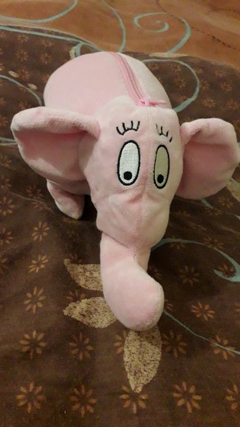 Peluche Barbarbapa transformable en Éléphant