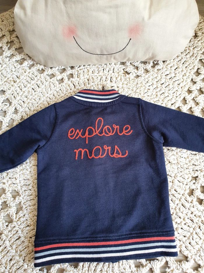 Boy: gilet zippé Explore mars 6 mois - photo numéro 4