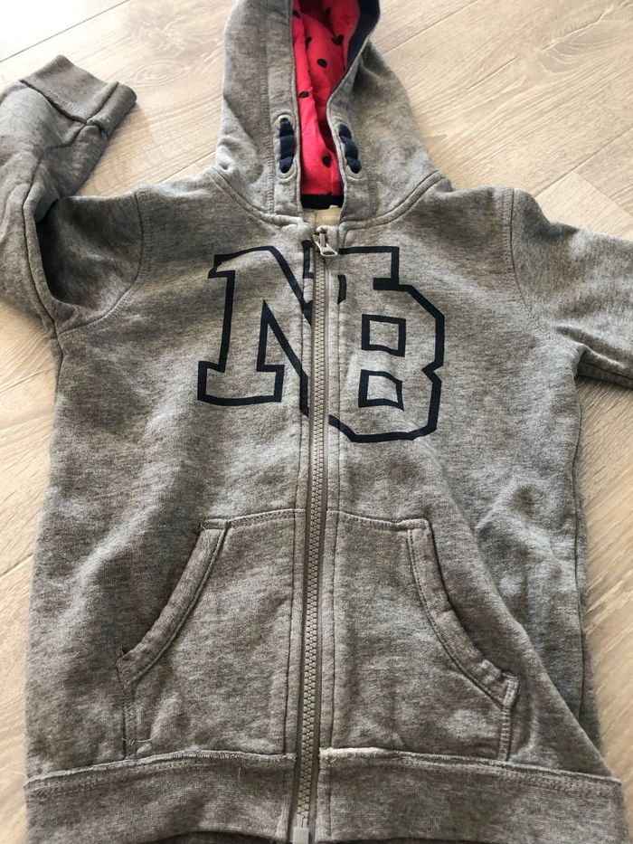 Veste grise zippé 3-4 ans - photo numéro 4