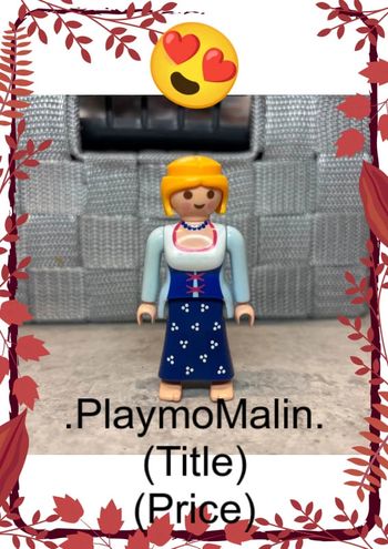 Personnage figurine femme playmobil