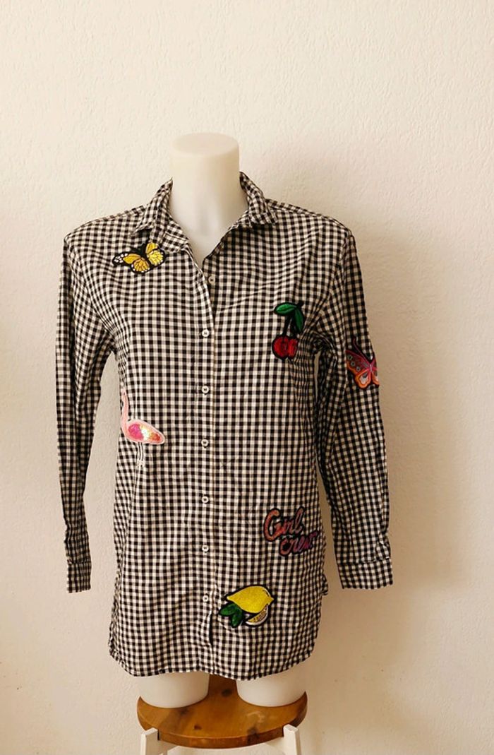 🤎 Chemise manches longues pour femme taille XS - photo numéro 2