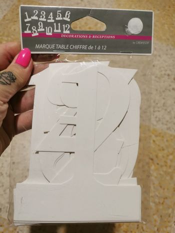 Numéro de table mariage neufs