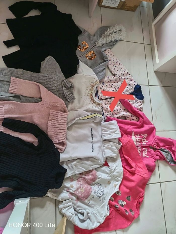 Lot de gilets/pull