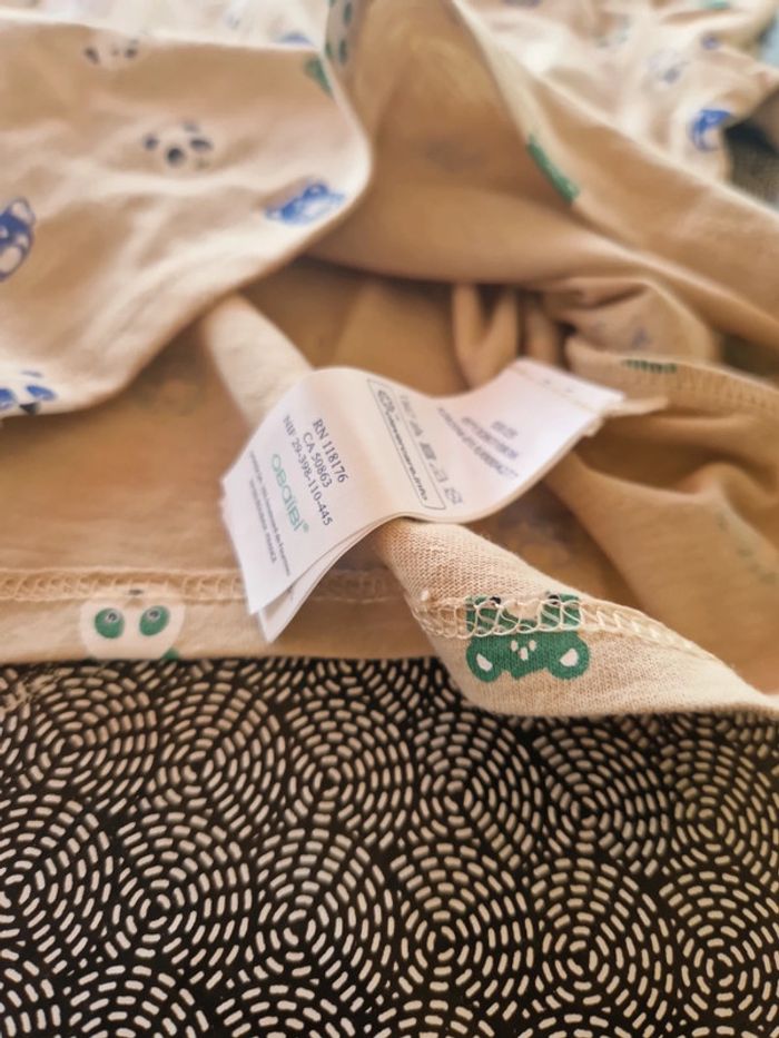 Ensemble salopette sergent major et t-shirt obaibi 2 ans neufs - photo numéro 12