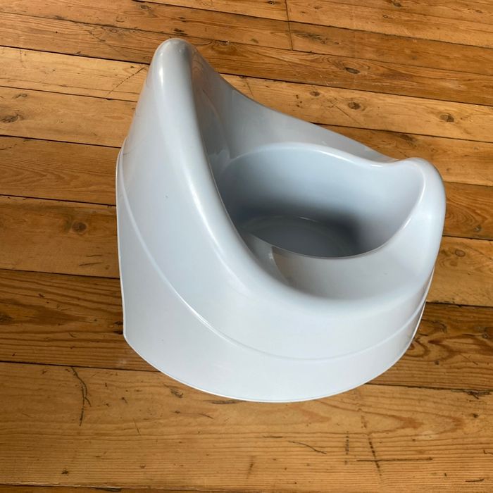 Pot de propreté bleu gris - photo numéro 4