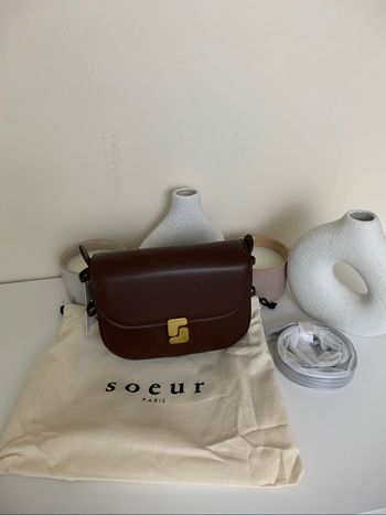 Sac Sœur Bellissima – Cuir marron – Neuf avec étiquette