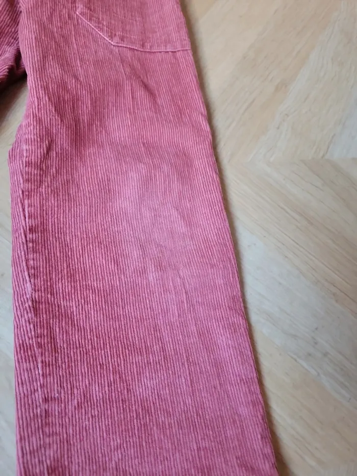 Pantalon velours rouge brique - photo numéro 2