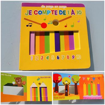 Imagier De Page en Page, Je compte de 1 à 10