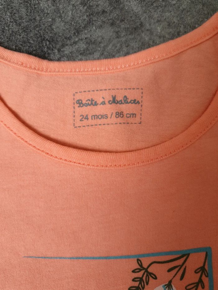 Lot 3 t-shirts/débardeur bébé fille 23-24 mois neuf - photo numéro 9