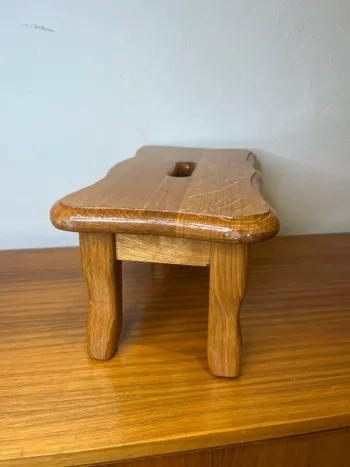 Holz Tritt Fußbank Hocker Schemel Stuhl Bank