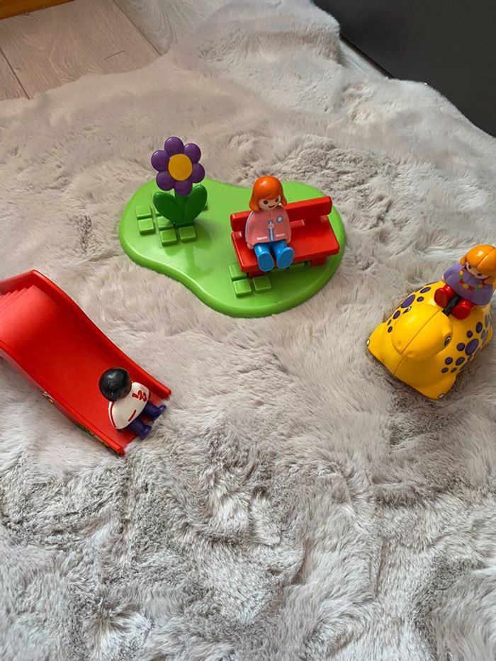 Playmobil 1.2.3 - enfants et aire de jeux - 6748