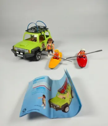 Playmobil 4x4 Vert randonnée avec kayak