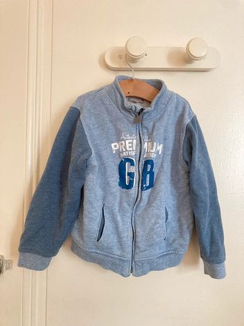 Sweat zippé Grain de blé -4ans