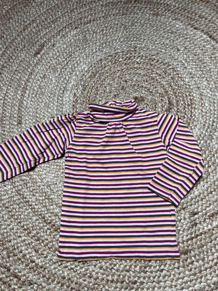 Col roulé bébé fille