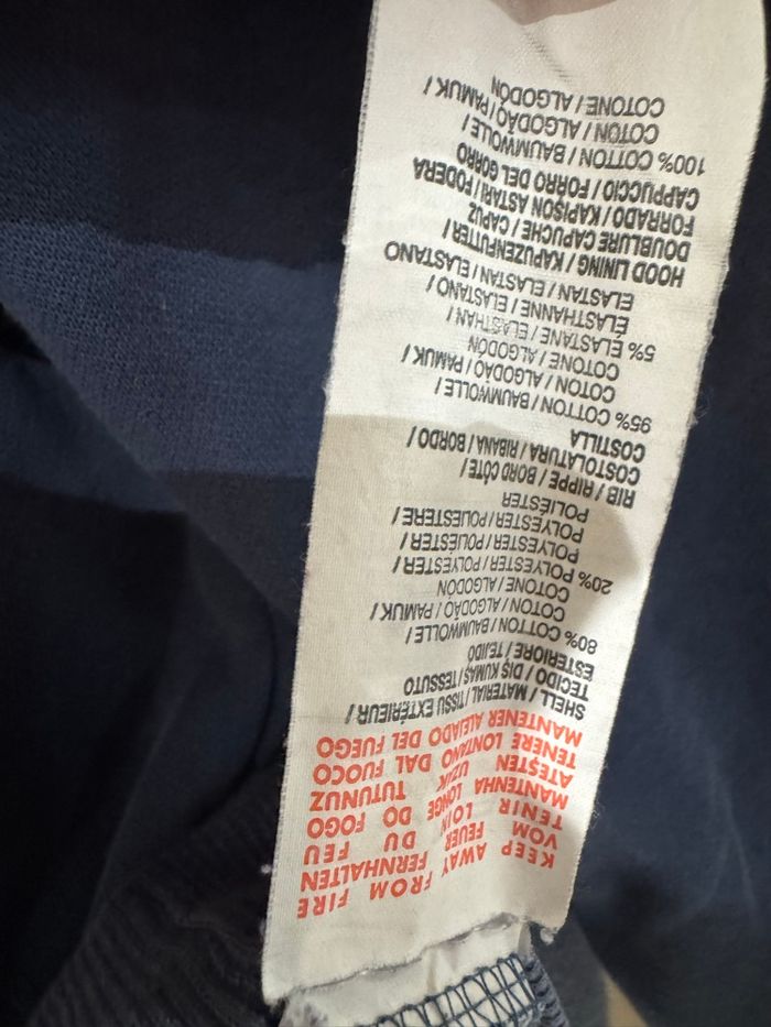 sweat-shirt à capuche bleu, orange, Puma, - photo numéro 8