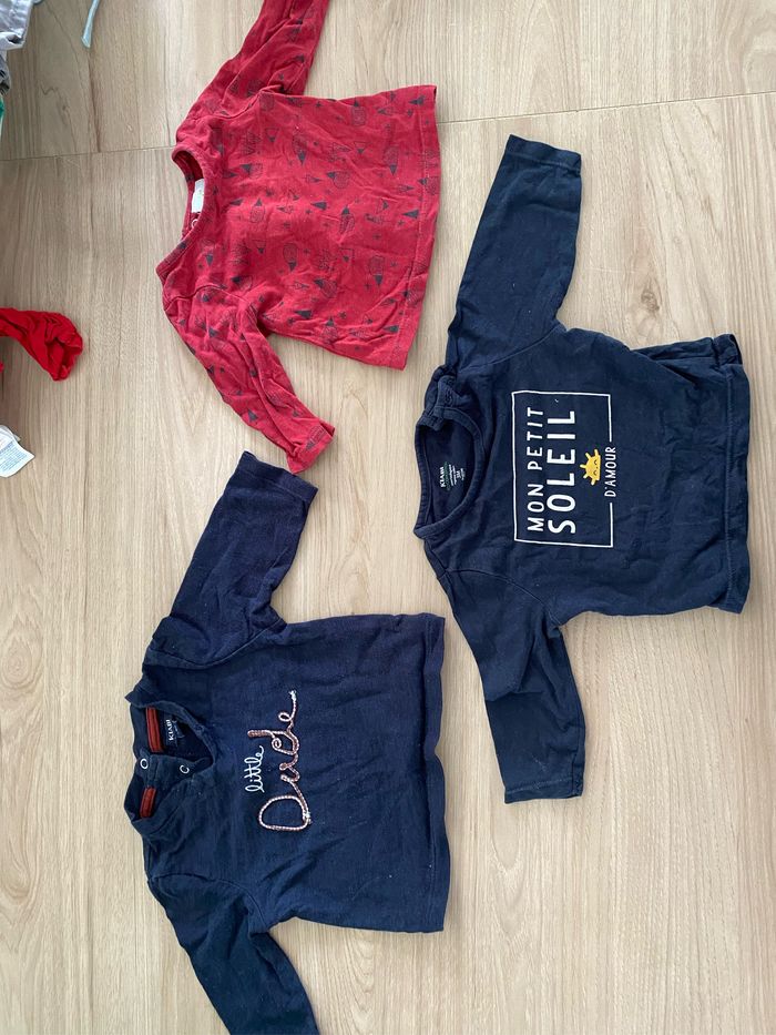 Lot de 3 tee shirt manche longues 3 mois