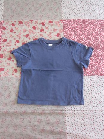T-Shirt manches courtes bleu 18 mois