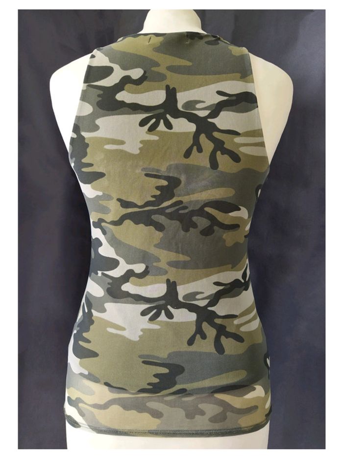 Top camouflage Zara taille S - photo numéro 4